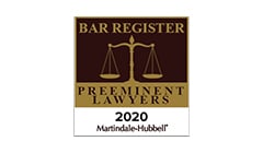 Bar Register preeminent Lawyers badge